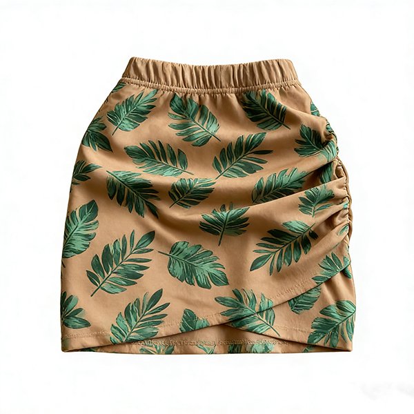 Summer High-Waisted A-Line Skirt - Women's Elegant Asymmetric Mini