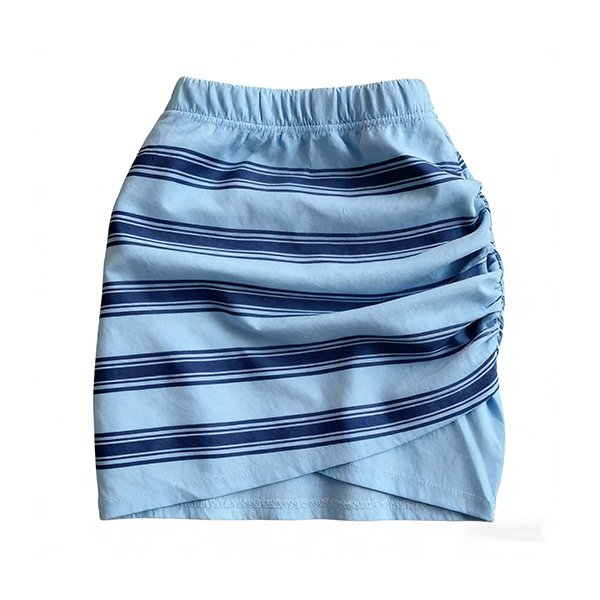 Summer Elegant Women's Skirt - High-Waisted Slim-Fit A-Line Asymmetric